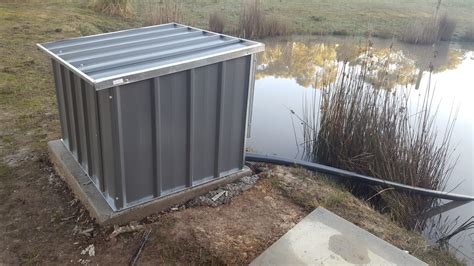 metal shed for well house|portable pump houses for wells.